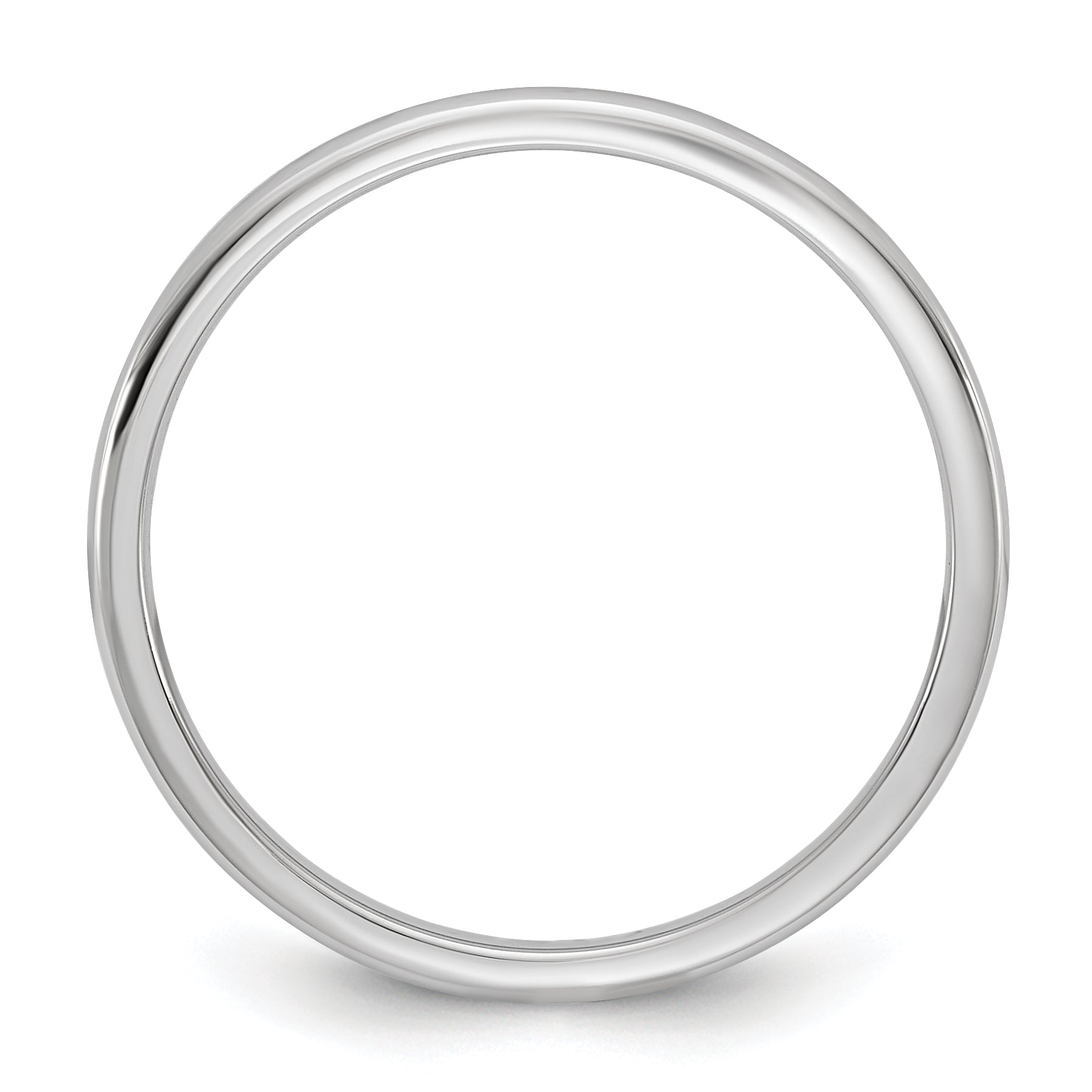 10K White Gold 10Kw 1.5mm Ltw Comfort Fit Band Size 7.5