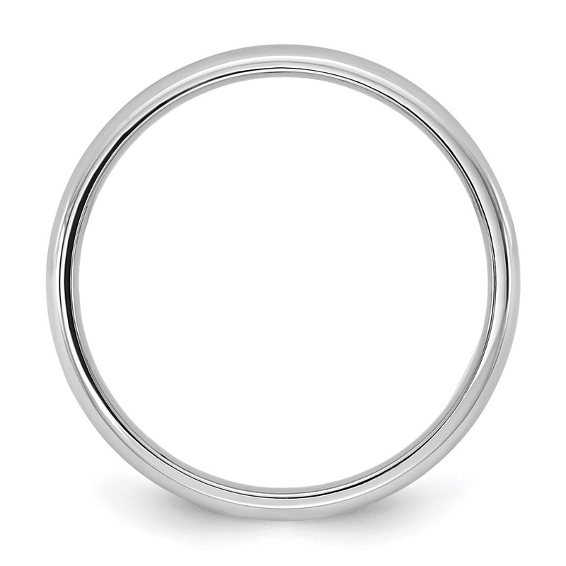 10K White Gold 10Kw 2.5mm Lightweight Comfort Fit Band Size 14