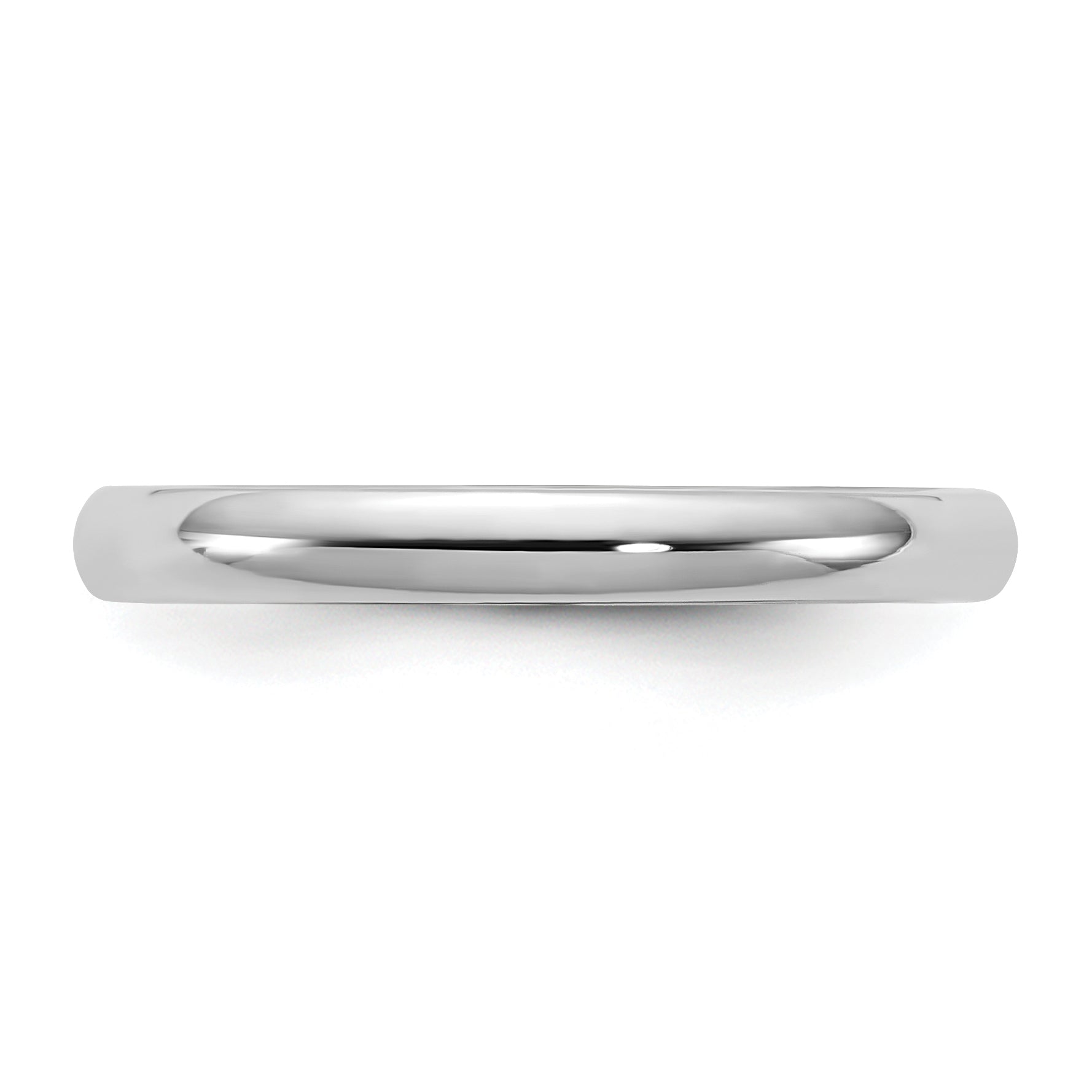 10K White Gold 10Kw 2.5mm Ltw Comfort Fit Band Size 14