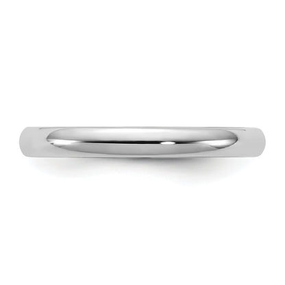 10K White Gold 10Kw 2.5mm Ltw Comfort Fit Band Size 14