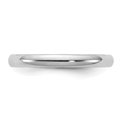 10K White Gold 10Kw 2.5mm Lightweight Comfort Fit Band Size 11.5
