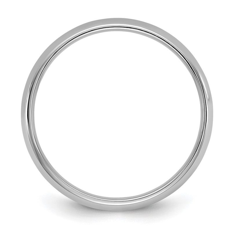 10K White Gold 10Kw 3.5mm Lightweight Comfort Fit Band Size 9.5