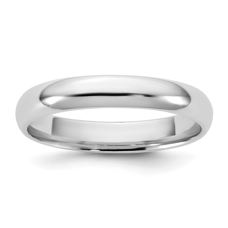 10K White Gold 10Kw 3.5mm Lightweight Comfort Fit Band Size 12