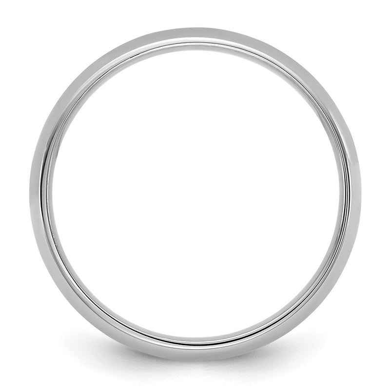 10K White Gold 10Kw 4.5mm Lightweight Comfort Fit Band Size 13.5