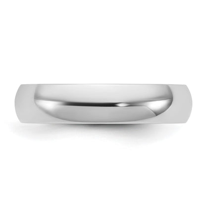 10K White Gold 10Kw 4.5mm Lightweight Comfort Fit Band Size 13.5