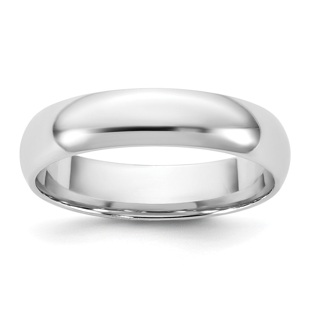 10K White Gold 10Kw 4.5mm Lightweight Comfort Fit Band Size 13.5