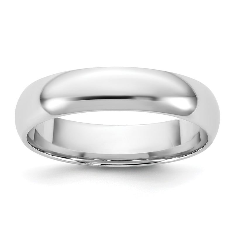 10K White Gold 10Kw 4.5mm Lightweight Comfort Fit Band Size 13.5