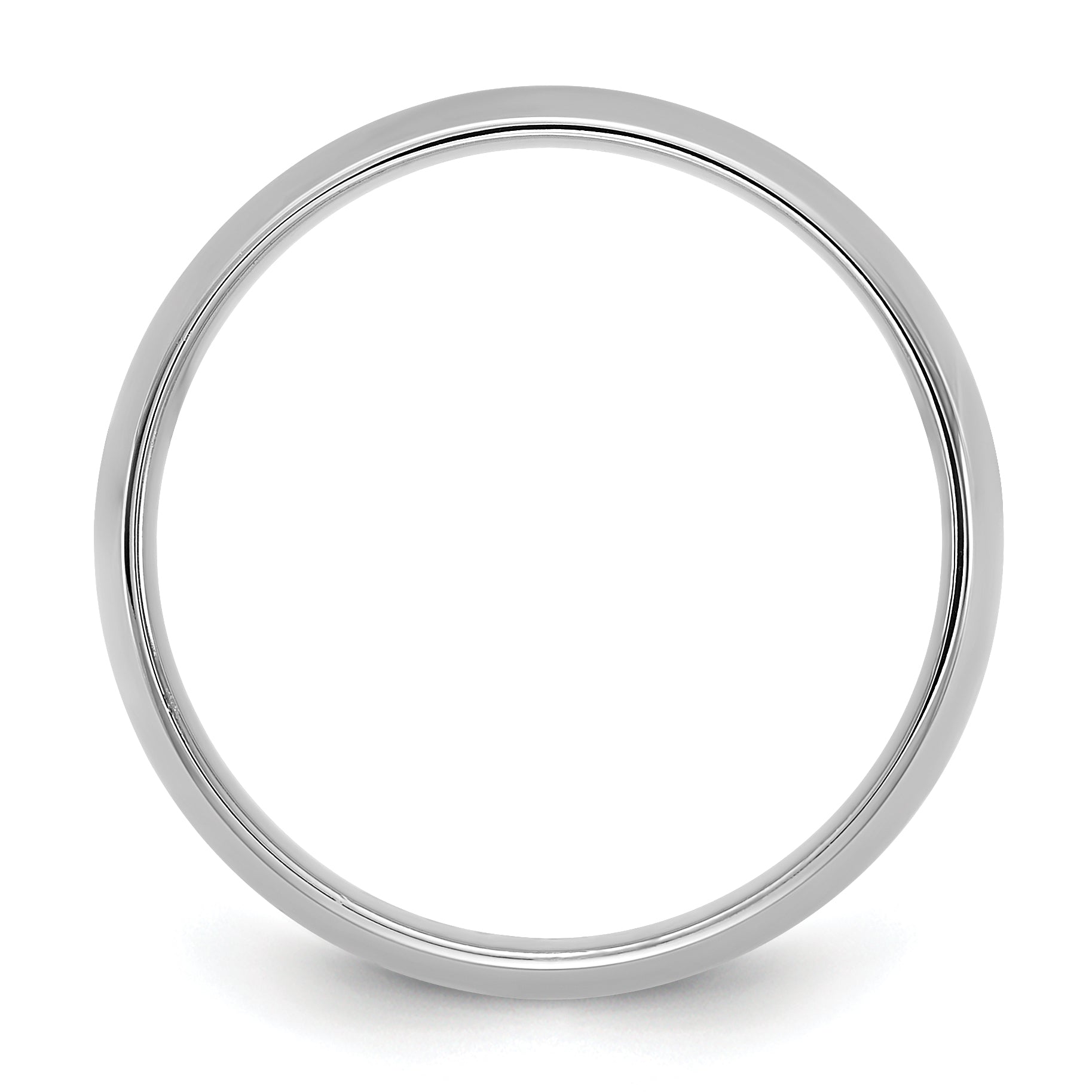 10K White Gold 10Kw 5.5mm Ltw Comfort Fit Band Size 14