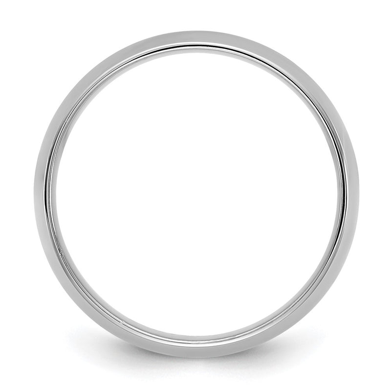 10K White Gold 10Kw 5.5mm Lightweight Comfort Fit Band Size 14