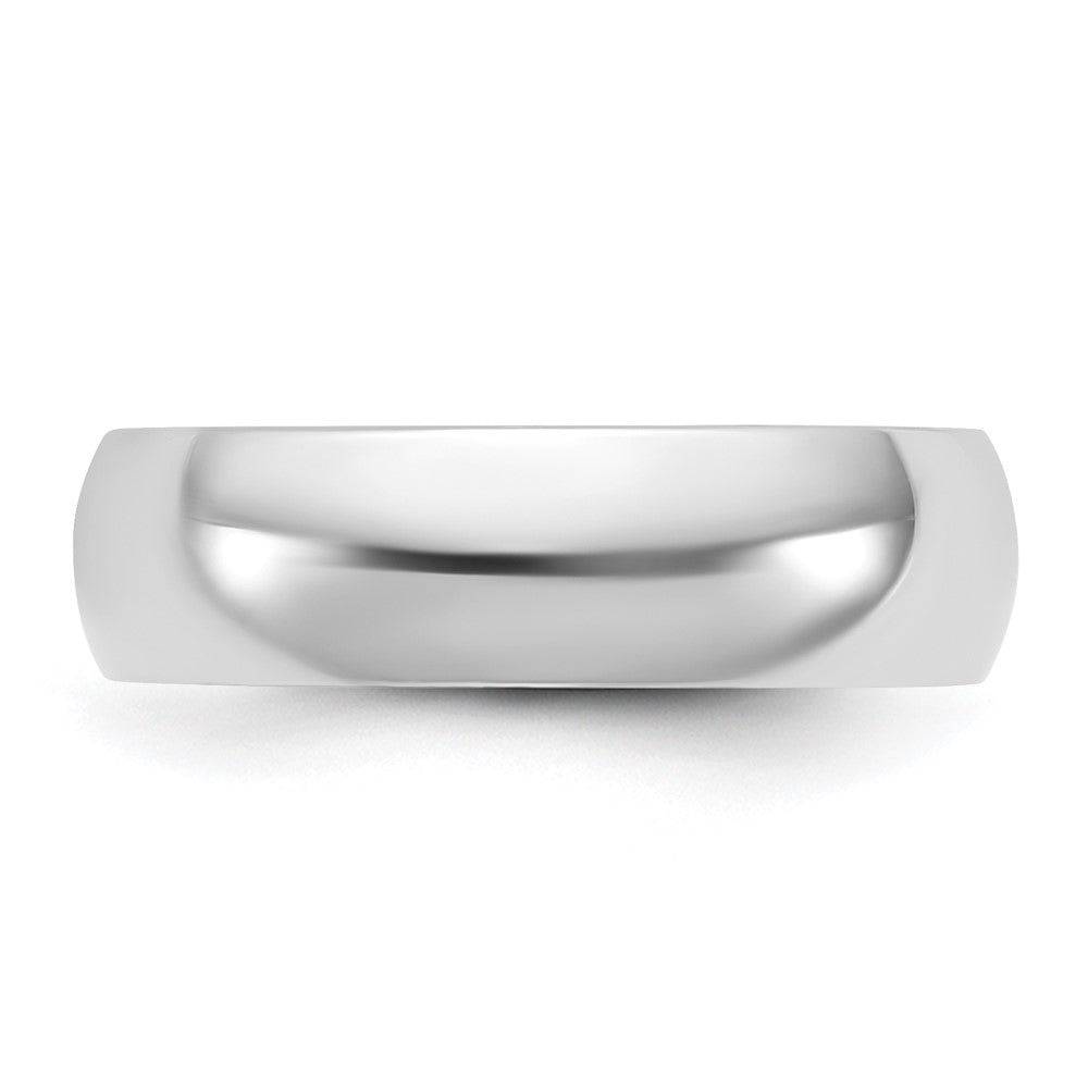10K White Gold 10Kw 5.5mm Lightweight Comfort Fit Band Size 14