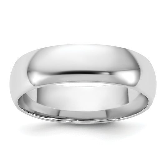 10K White Gold 10Kw 5.5mm Ltw Comfort Fit Band Size 11