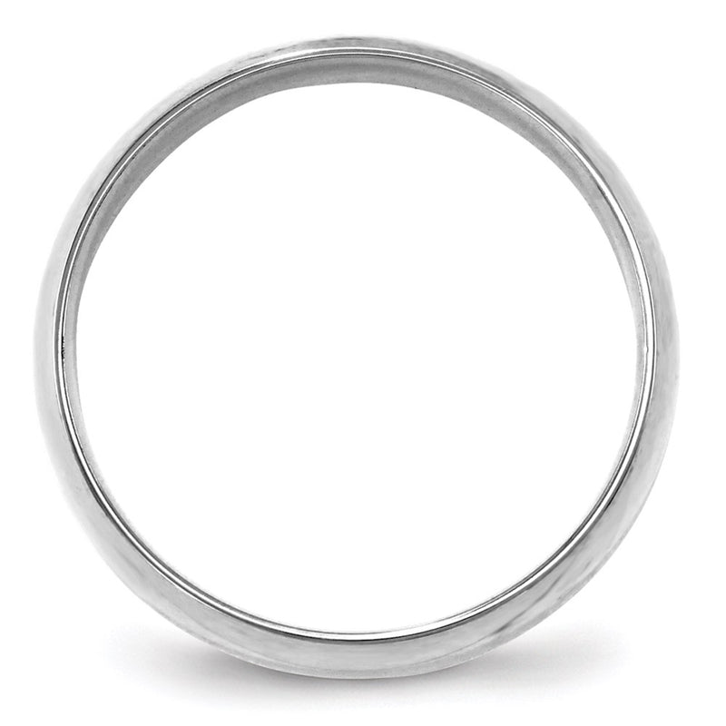10k White Gold 6mm Lightweight Comfort Fit Wedding Band Ring
