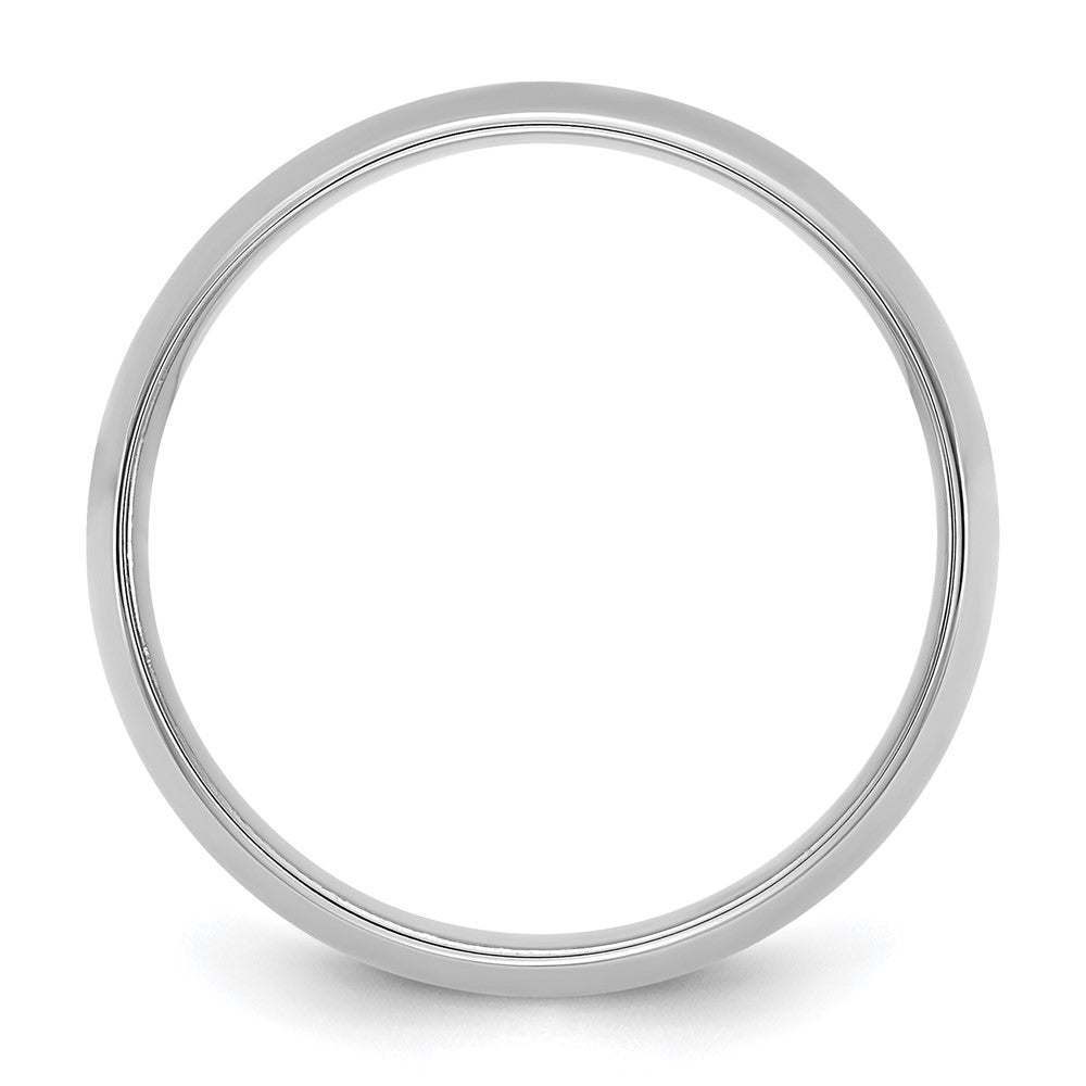 10K White Gold 10Kw 6.5mm Lightweight Comfort Fit Band Size 4.5