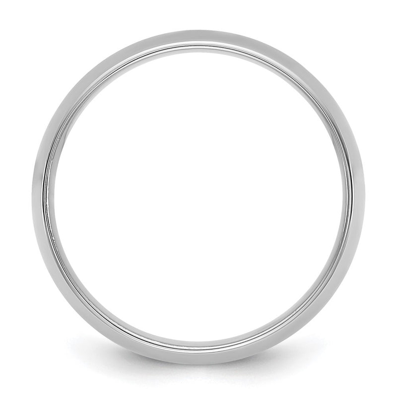 10K White Gold 10Kw 6.5mm Lightweight Comfort Fit Band Size 10.5