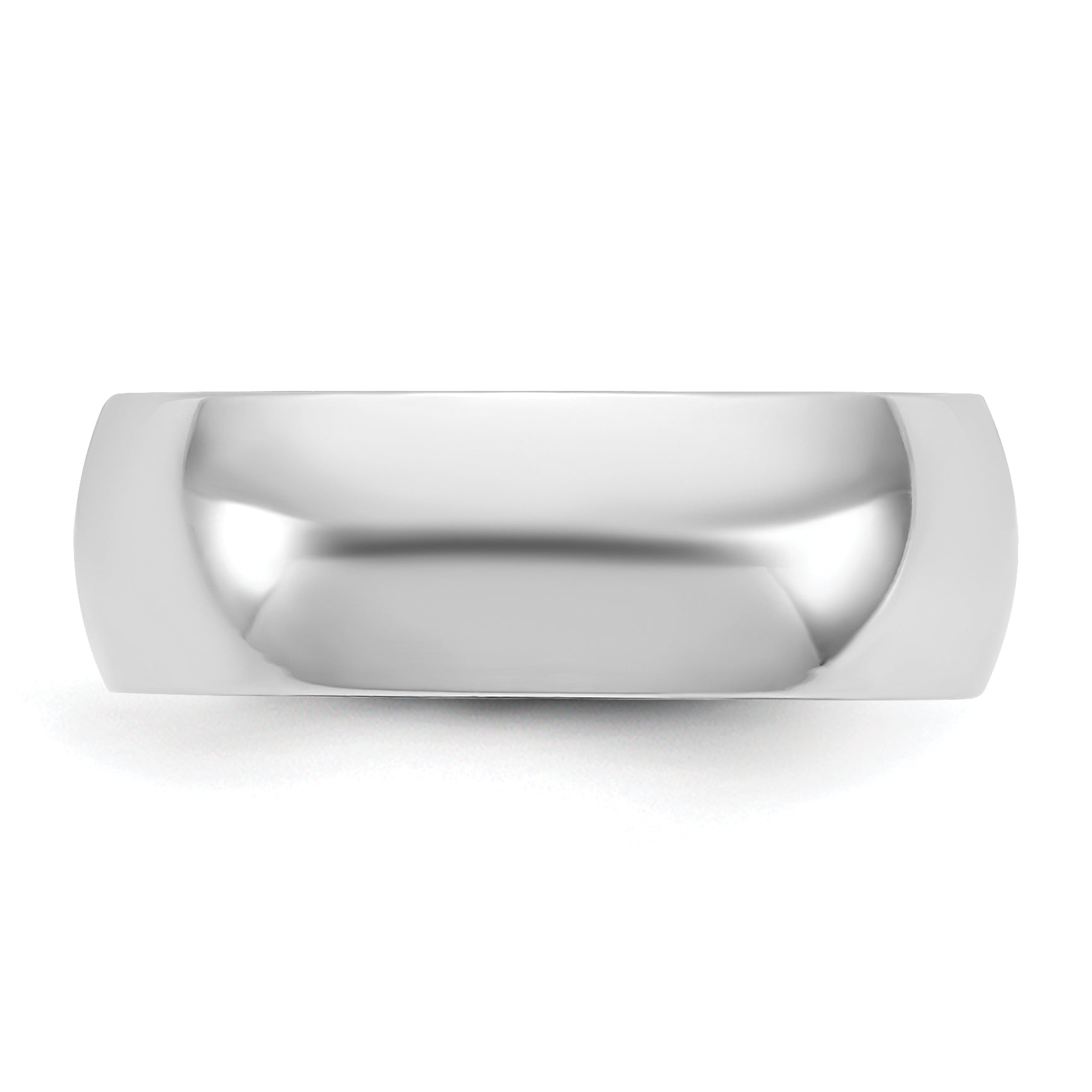 10K White Gold 10Kw 6.5mm Ltw Comfort Fit Band Size 10.5