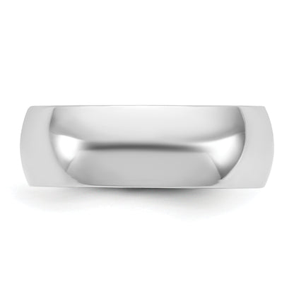 10K White Gold 10Kw 6.5mm Ltw Comfort Fit Band Size 10.5