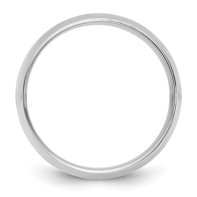 10K White Gold 10Kw 9mm Lightweight Comfort Fit Band Size 5