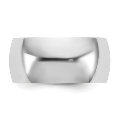 10K White Gold 10Kw 9mm Ltw Comfort Fit Band Size 5