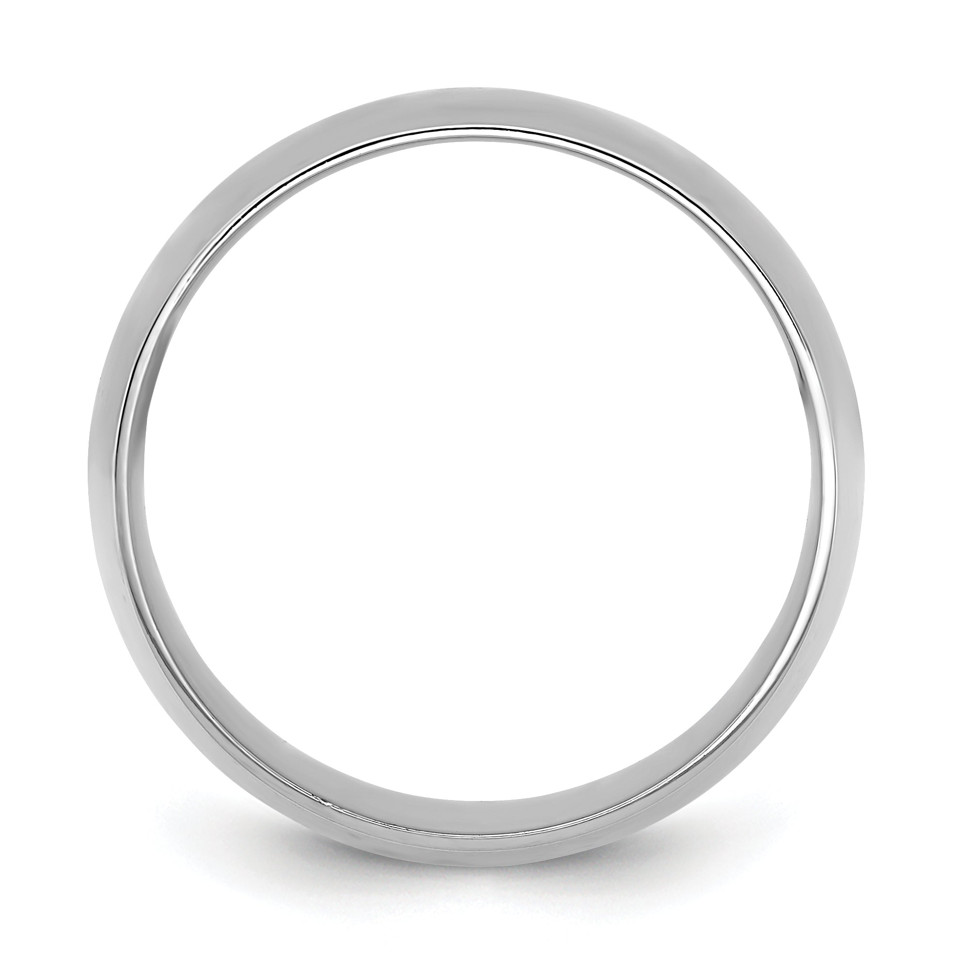 10K White Gold 10Kw 10mm Ltw Comfort Fit Band Size 9.5