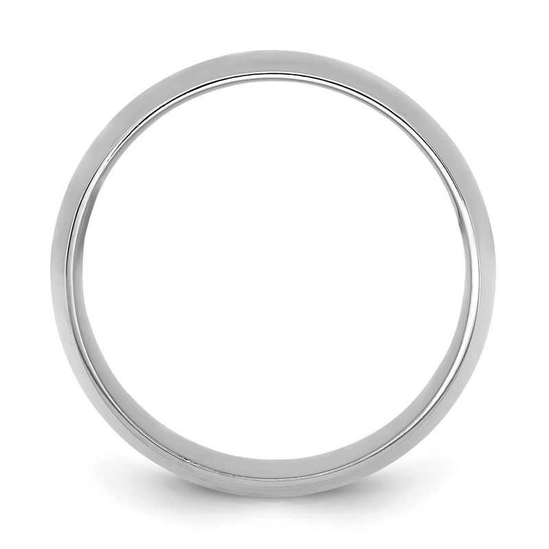 10K White Gold 10Kw 10mm Lightweight Comfort Fit Band Size 5