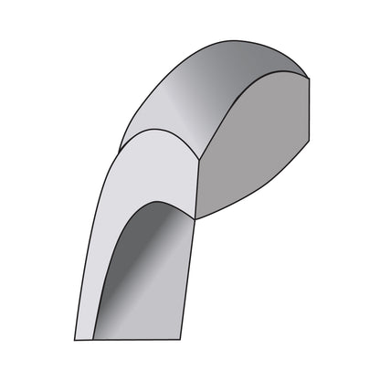 10K White Gold 10Kw 1mm Ltw Comfort Fit Band Size 7