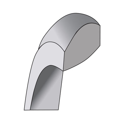 14K White Gold 5.5mm Lightweight Comfort Fit Band