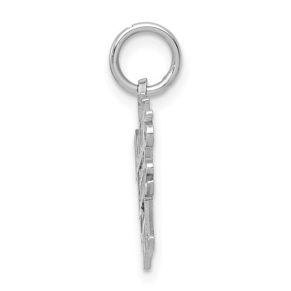 14K White Gold Daddy'S Little Girl Charm
