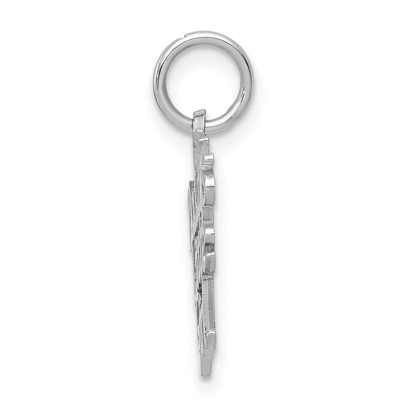 14K White Gold Daddy'S Little Girl Charm
