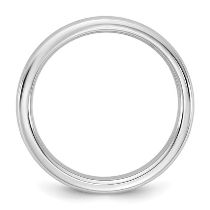 14K White Gold 3.5mm European Comfort Fit Band