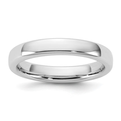 14K White Gold 3.5mm European Comfort Fit Band