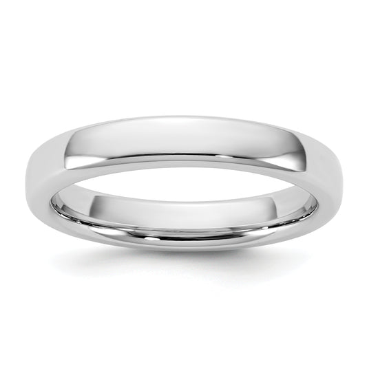 14K White Gold 3.5mm European Comfort Fit Band