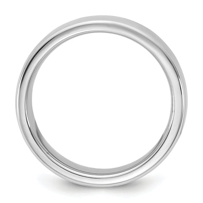 14K White Gold 5.5mm European Comfort Fit Band
