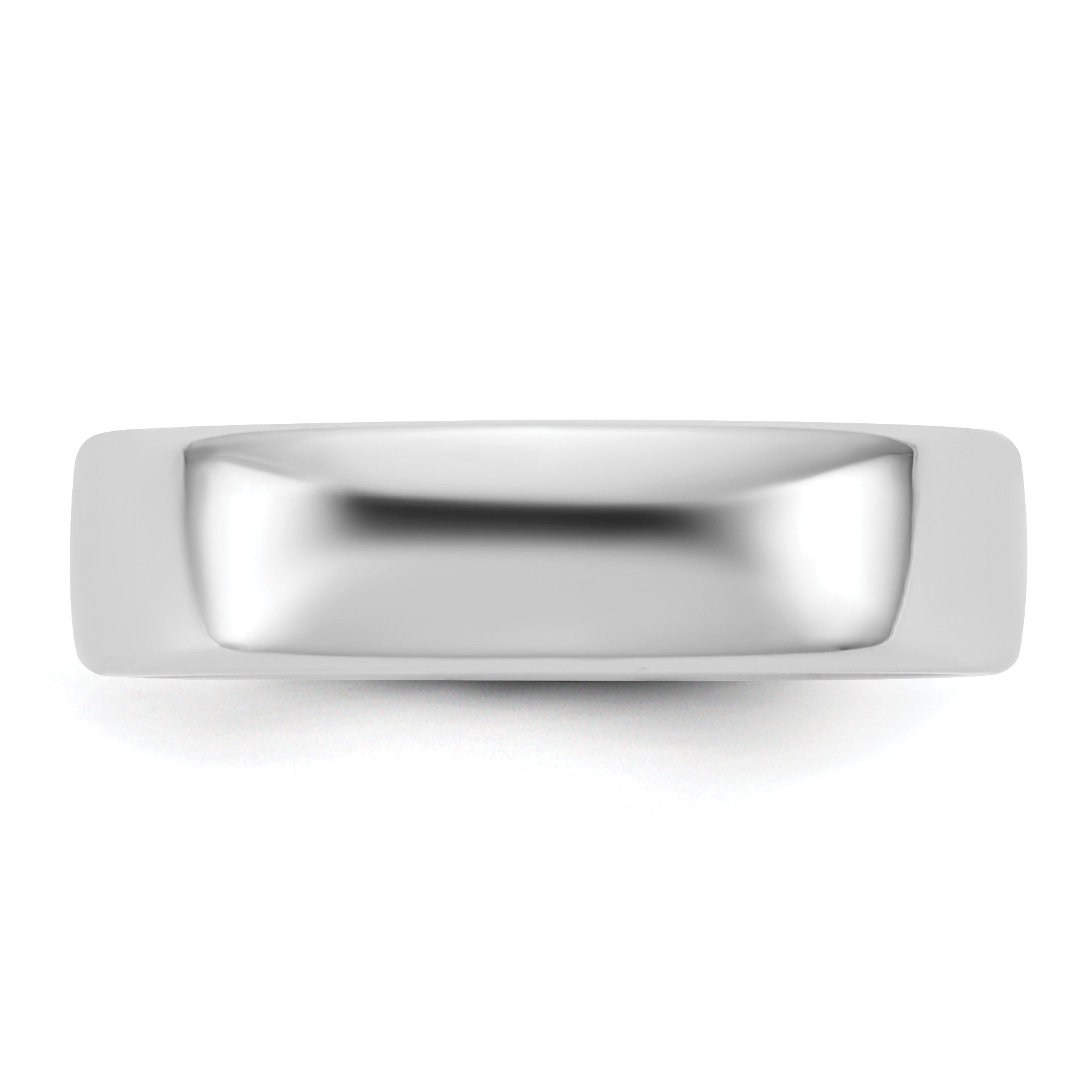 14K White Gold 5.5mm European Comfort Fit Band