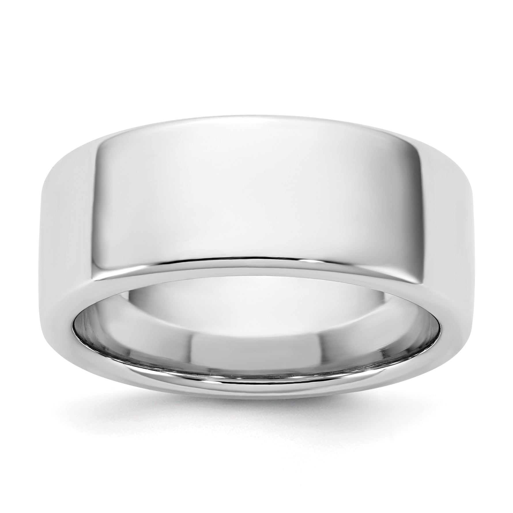 14K White Gold 8mm European Comfort Fit Band