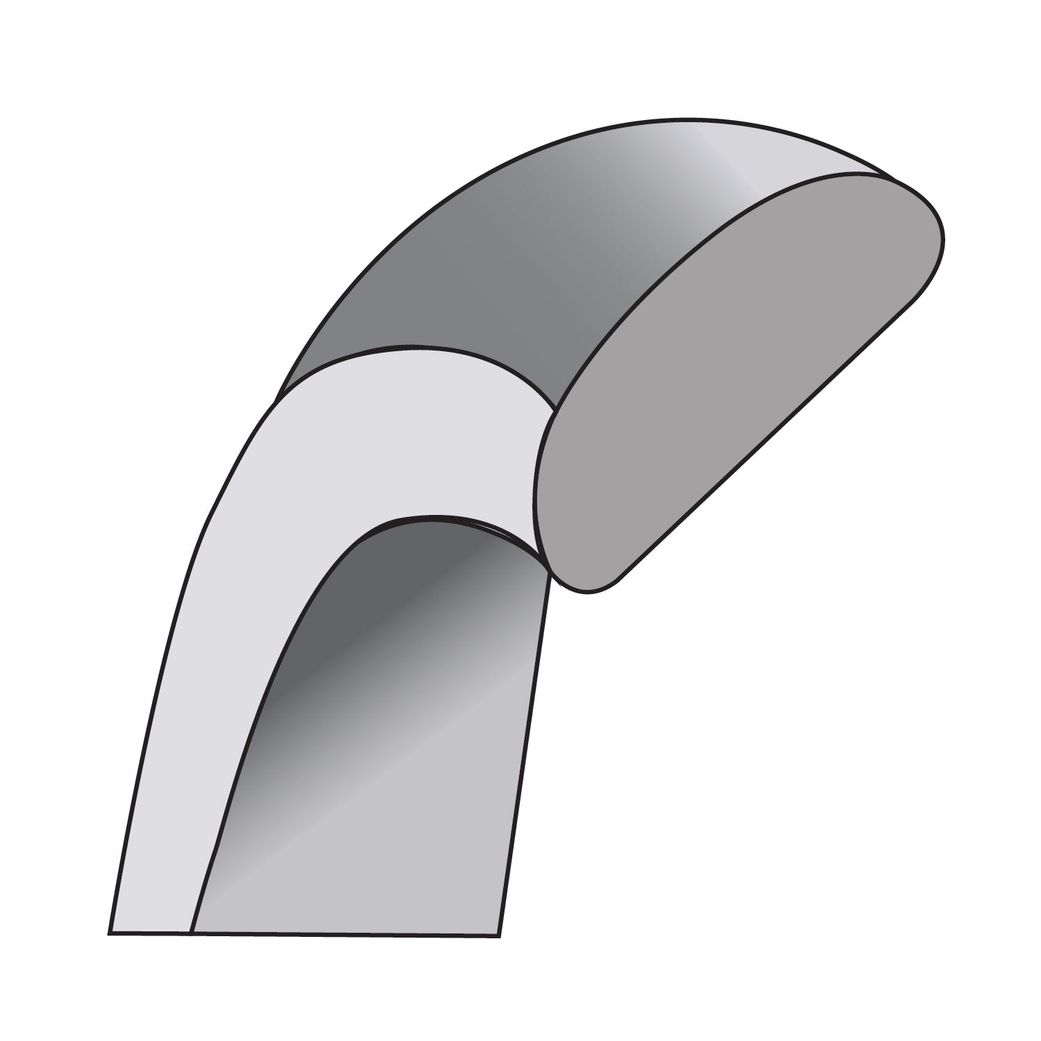14K White Gold 8mm European Comfort Fit Band
