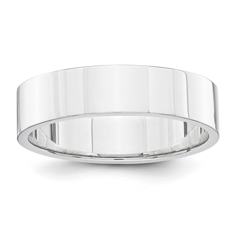 14k Yellow Gold White Gold 5mm Flat Wedding Band Ring