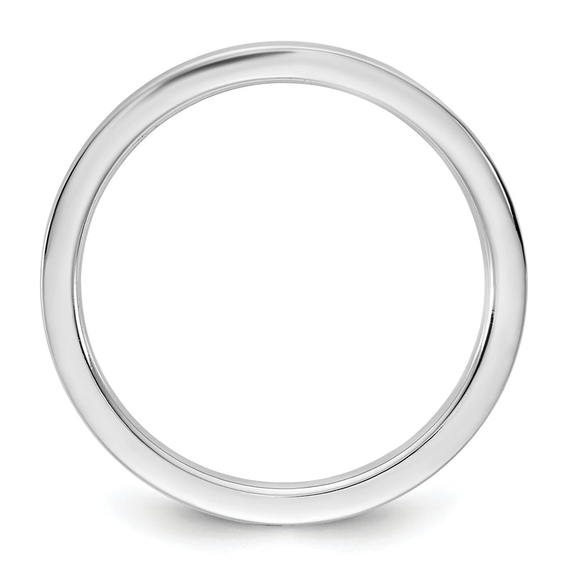 10K White Gold 10Kw 1.5mm Standard Flat Comfort Fit Band Size 10