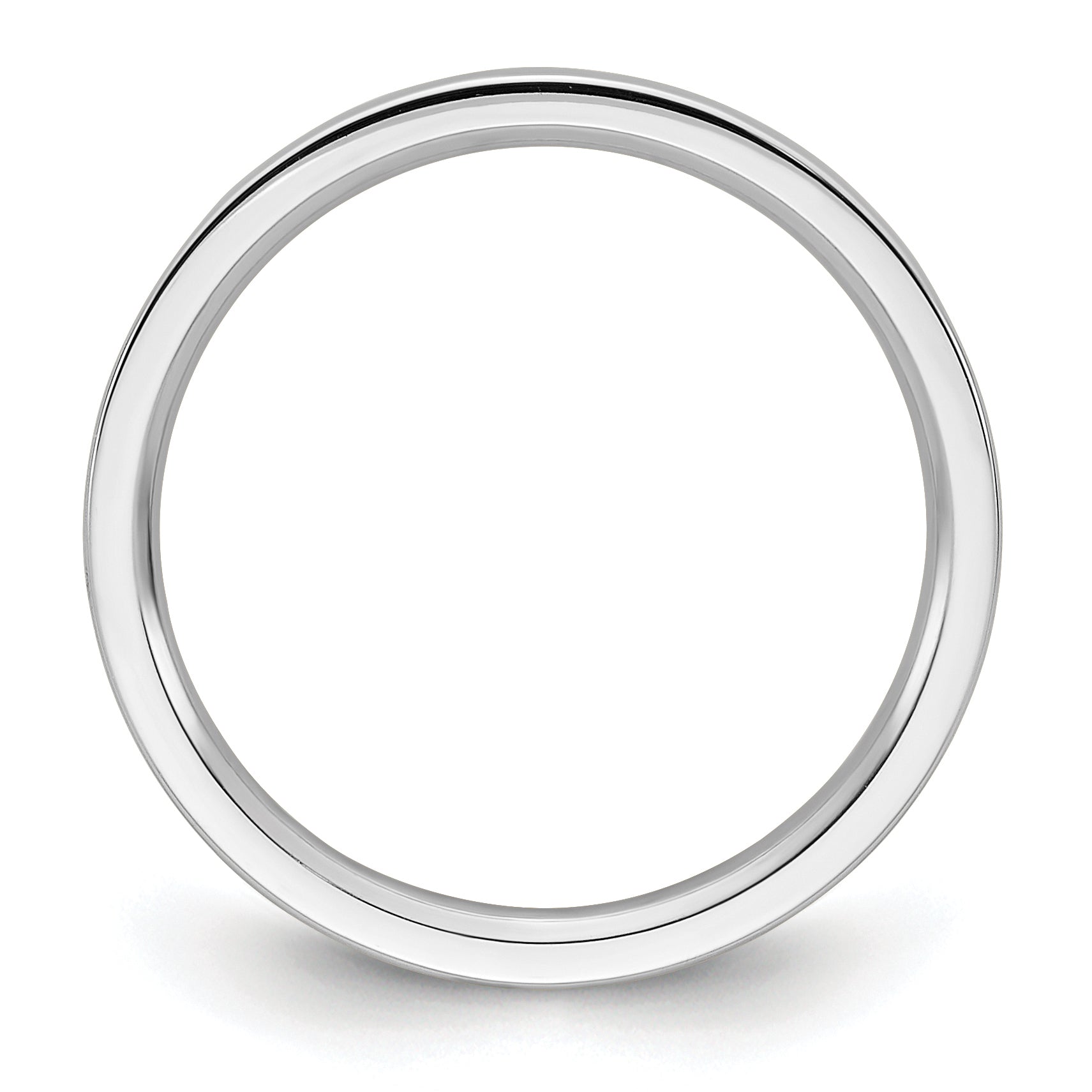 Solid 14K White Gold 2mm Standard Flat Comfort Fit Men's/Women's Wedding Band Ring Size 5.5