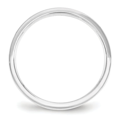 Solid 14K White Gold 2.5mm Standard Flat Comfort Fit Men's/Women's Wedding Band Ring Size 10