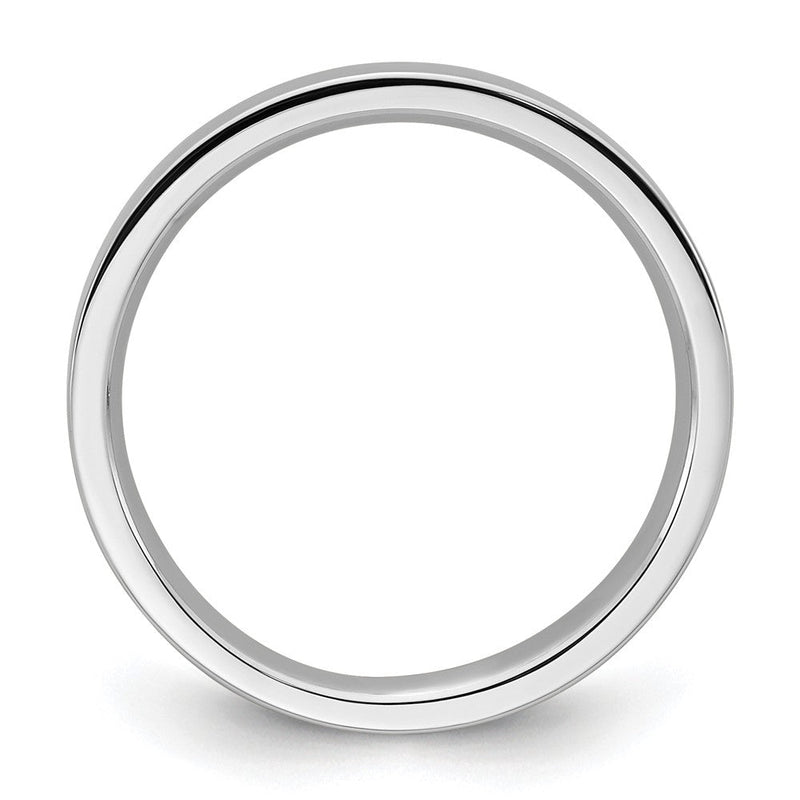 18k White Gold 3mm Standard Weight Flat Comfort Fit Wedding Band Ring