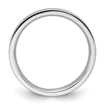 14k White Gold 3mm Standard Weight Flat Comfort Fit Wedding Band Ring
