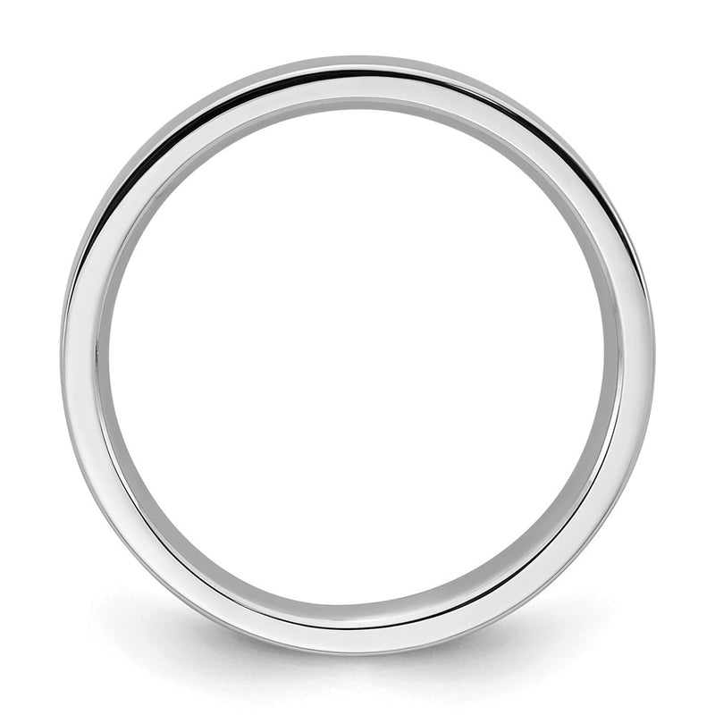 14k White Gold 3mm Standard Weight Flat Comfort Fit Wedding Band Ring