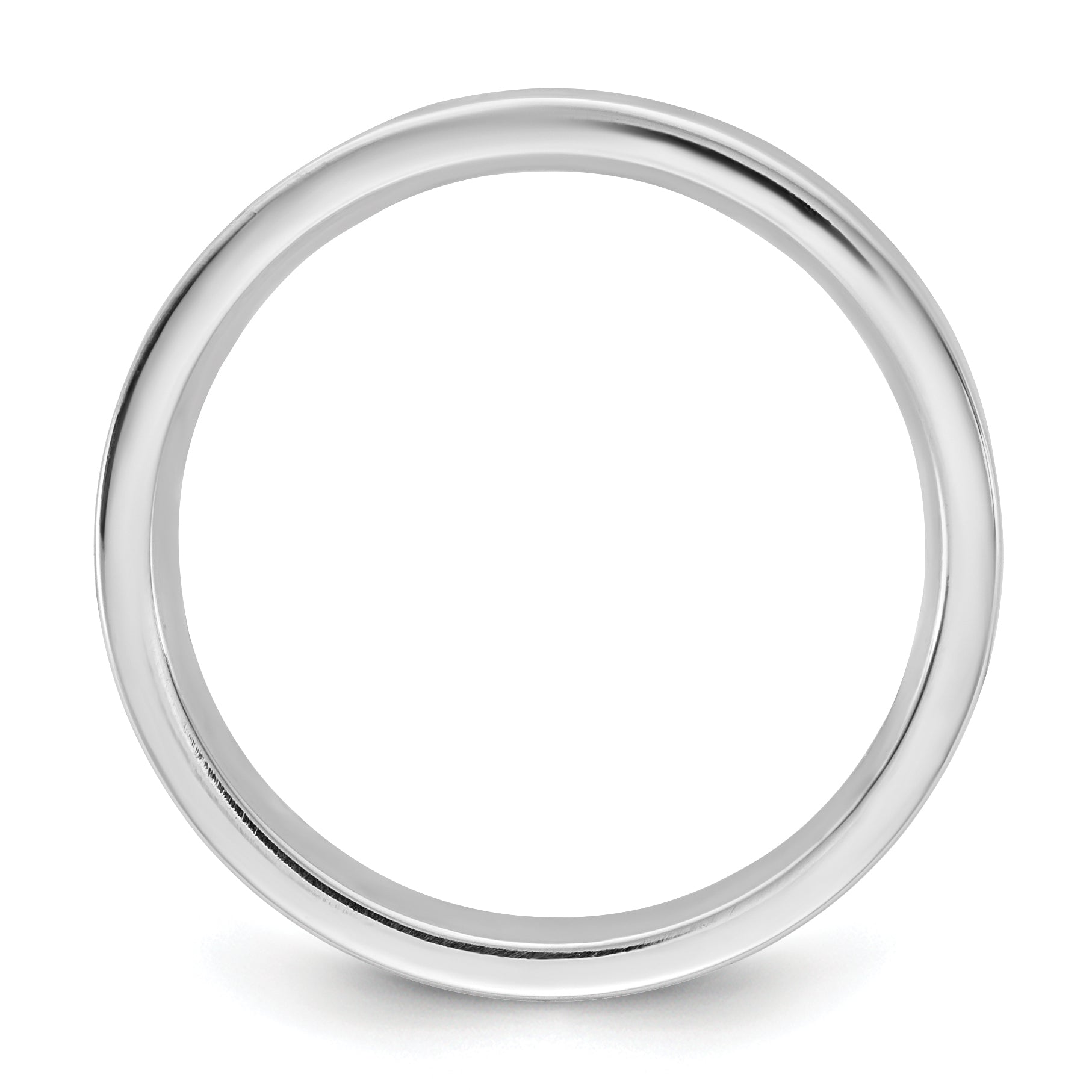 10K White Gold 10Kw 3.5mm Standard Flat Comfort Fit Band Size 13.5