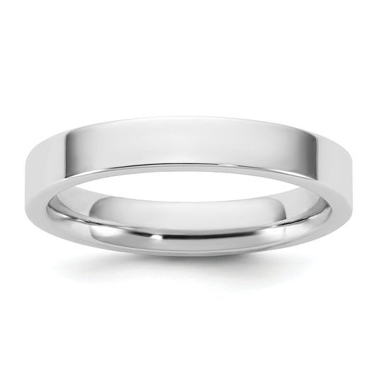 10K White Gold 10Kw 3.5mm Standard Flat Comfort Fit Band Size 7
