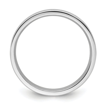 Solid 10K White Gold 4mm Standard Flat Comfort Fit Men's/Women's Wedding Band Ring Size 14