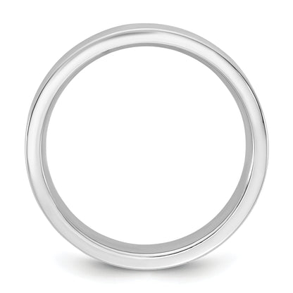 10K White Gold 10Kw 4.5mm Standard Flat Comfort Fit Band Size 5