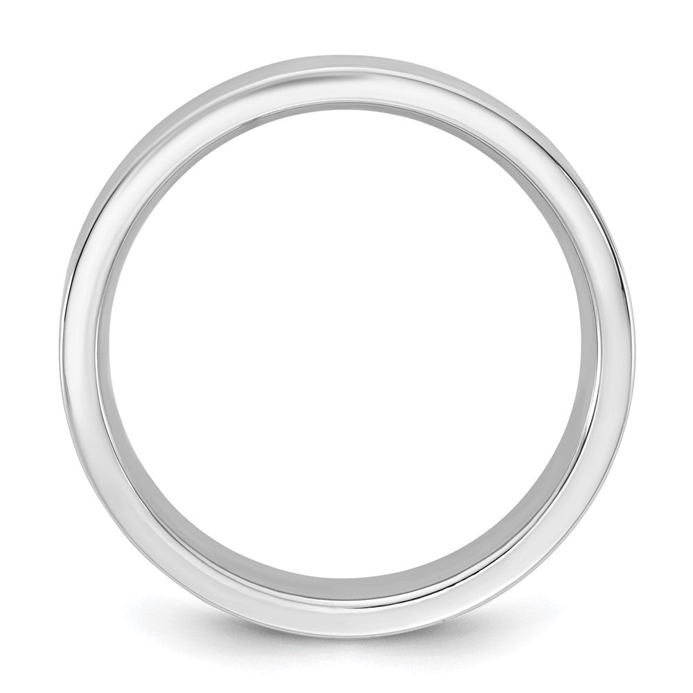 10K White Gold 10Kw 4.5mm Standard Flat Comfort Fit Band Size 8.5