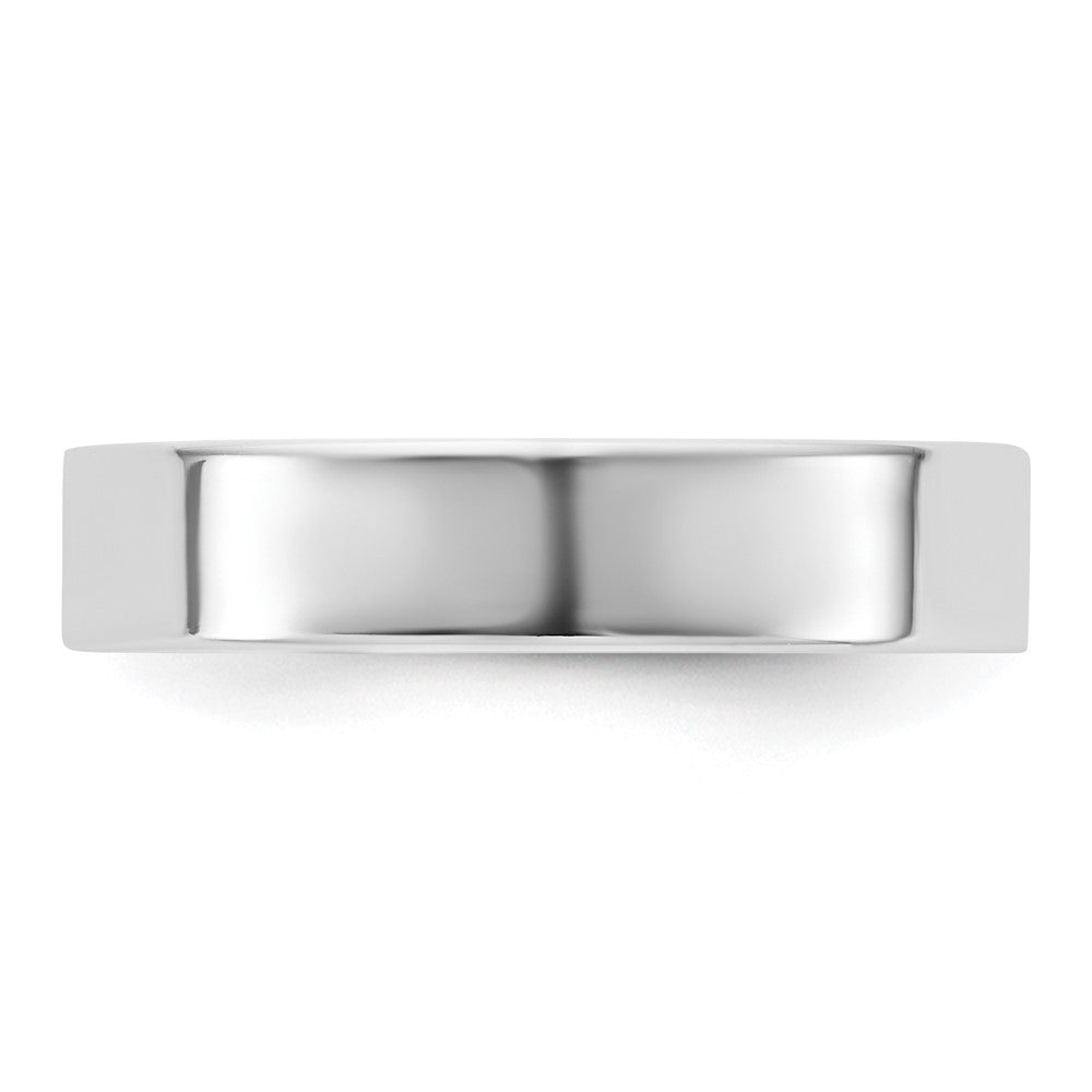 10K White Gold 10Kw 4.5mm Standard Flat Comfort Fit Band Size 8.5