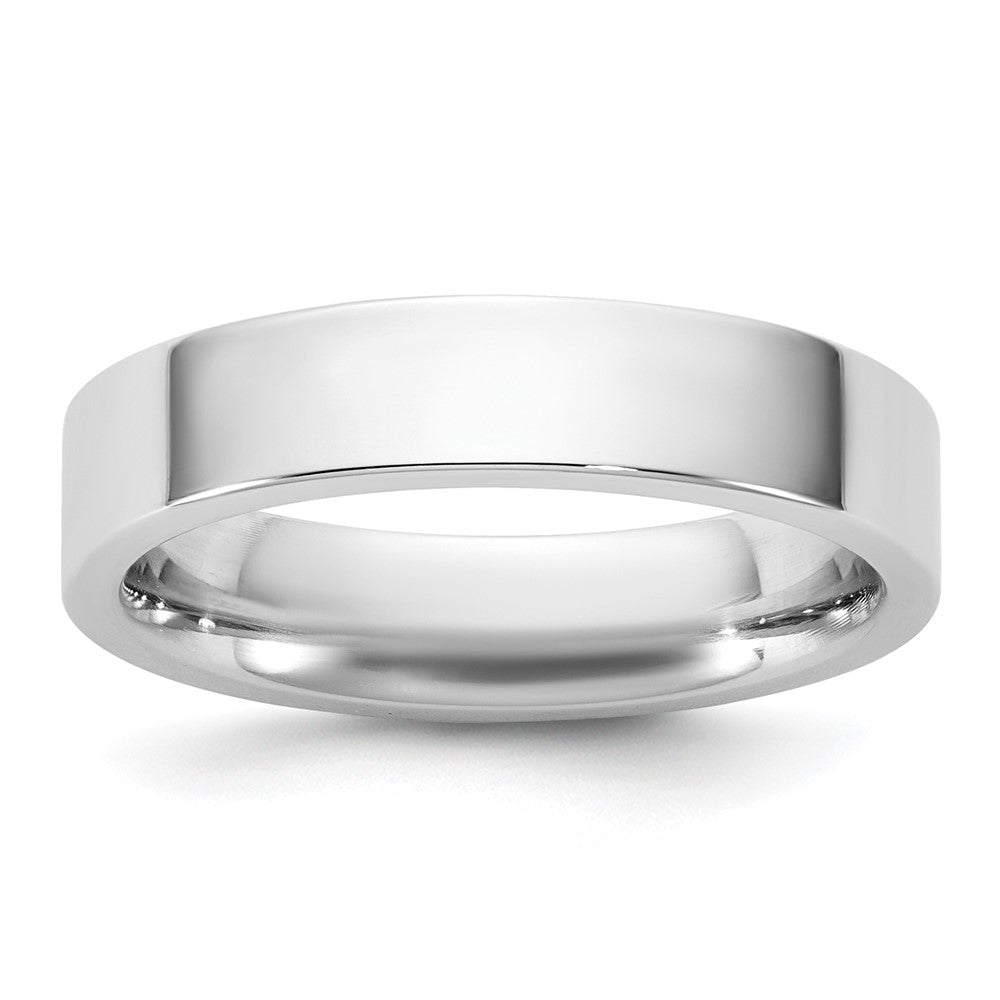 10K White Gold 10Kw 4.5mm Standard Flat Comfort Fit Band Size 8.5