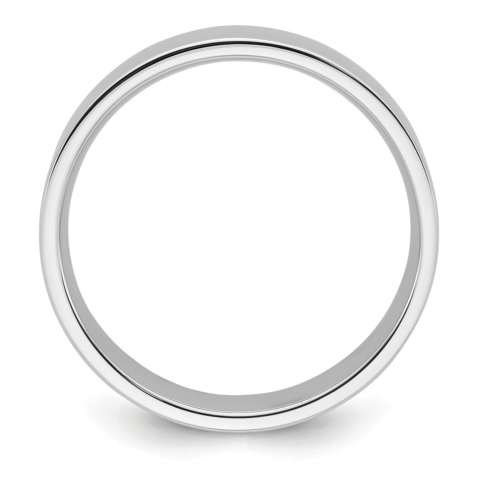 Solid 14K White Gold 7mm Standard Flat Comfort Fit Men's/Women's Wedding Band Ring Size 10.5
